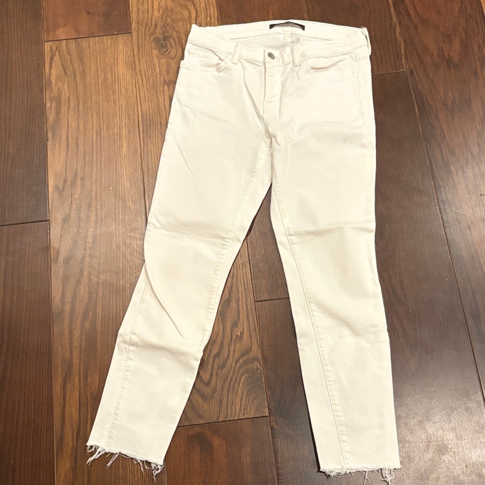 J Brand Women's Cream Ankle Jeans